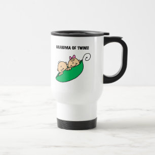 Grandma of Twins Peas in a Pod Tshirts and Gifts Travel Mug