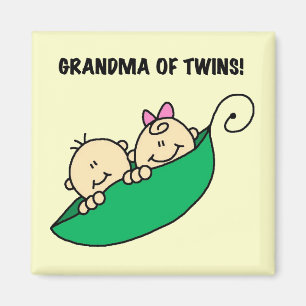 Grandma of Twins Tshirts and Gifts Magnet