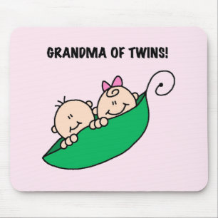 Grandma of Twins Tshirts and Gifts Mouse Mat