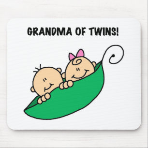 Grandma of Twins Tshirts and Gifts Mouse Mat