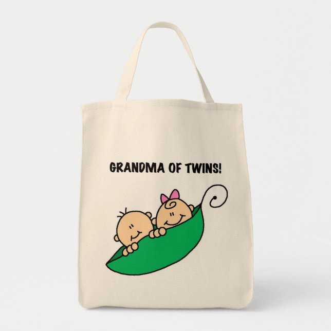 Grandma of Twins Tshirts and Gifts Tote Bag (Front)