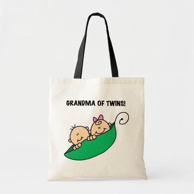 Grandma of Twins Tshirts and Gifts Tote Bag (Front)