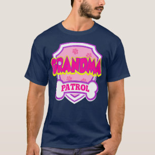 Grandma Patrol Dog Funny Gift Birthday Party T-Shirt