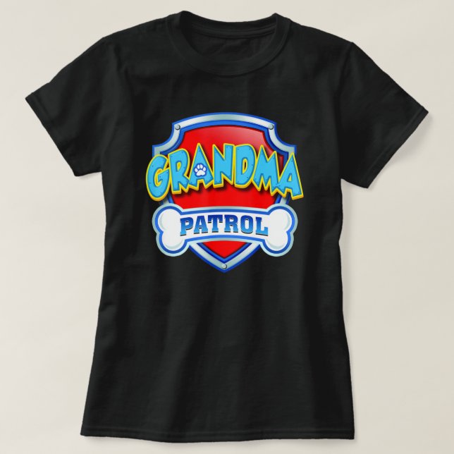 Grandma Patrol Dog Mum Dad Women T-Shirt (Design Front)