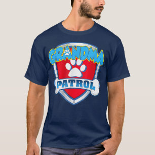 Grandma PatrolDog Mum Dad Funny Gift Birthday Part T-Shirt