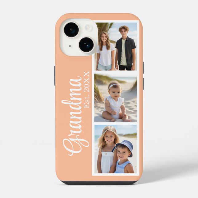 Grandma Personalised Photo iPhone Case (Back)
