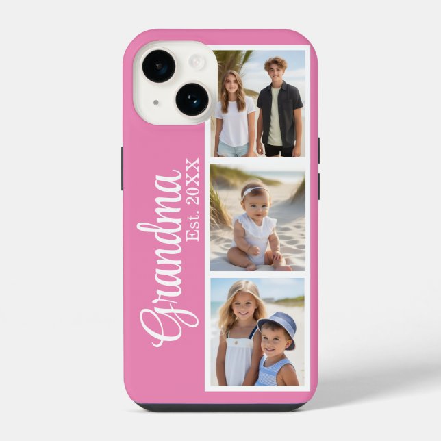 Grandma Personalised Photo iPhone Case (Back)