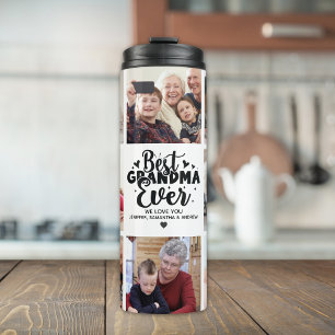 Grandma Photo Best Grandma Ever Custom Gift Thermal Tumbler