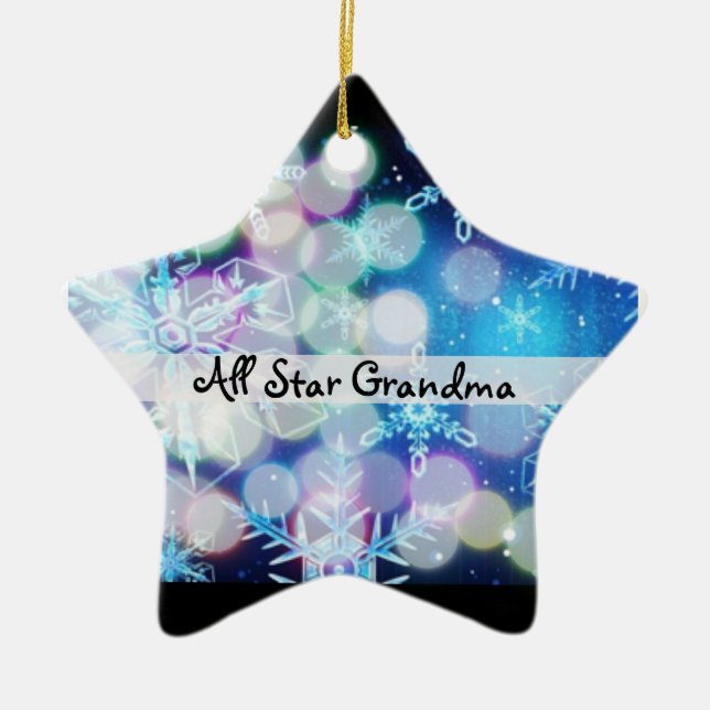 Grandma Photo Christmas Ornament Template" (Front)