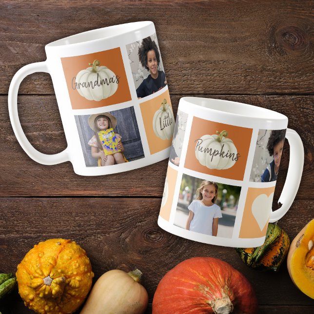 Grandma Photo Collage Fall Coffee Mug (Creator Uploaded)