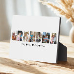Grandma Photo Collage Plaque with 7 Photos<br><div class="desc">This is a photo collage plaque that spells out the word GRANDMA along with a custom message. This is the perfect gift for any grandma for mother's day,  her birthday or Christmas.</div>