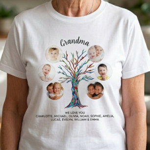 Grandma Photo Collage T-Shirt