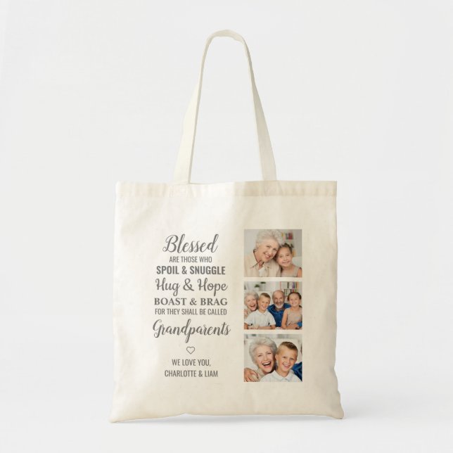Grandma Photo Collage Tote Bag (Front)