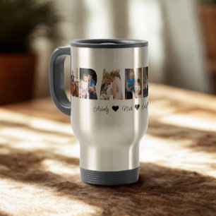 Grandma Photo Collage Travel Mug 7 Photos