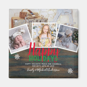 Grandma Photo Gift Grandpa Grandkids Collage Magnet