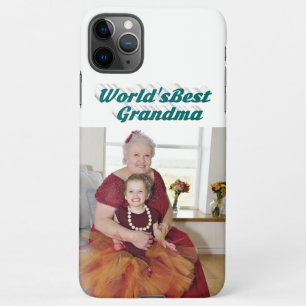 Grandma Photo green typography Mothers Day iPhone 11Pro Max Case