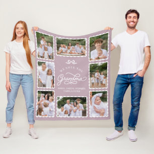 Grandma Photo Keepsake Blanket with Pictures