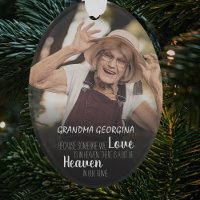 Grandma Photo Tribute Christmas Tree Ornament