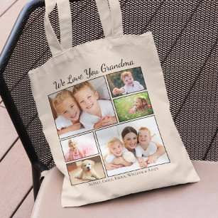 Grandma Photos Personalised Tote Bag