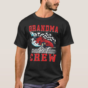 Grandma Pit Crew Car Racing Squad 3 T-Shirt