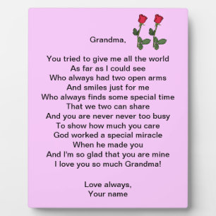 Grandma - plaque