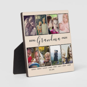 Grandma Plaque – 8 Photos & Grandkids’ Names