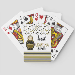 Grandma Playing Cards