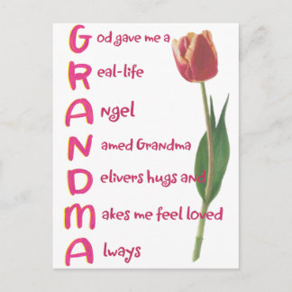grandma postcard