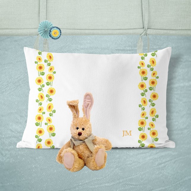 Grandma pretty custom sunflowers monogram CC0293 Pillowcase (Creator Uploaded)