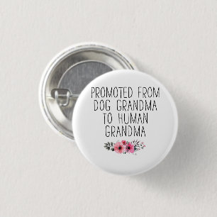 Grandma Promotion Floral Lanyard Wear 3 Cm Round Badge