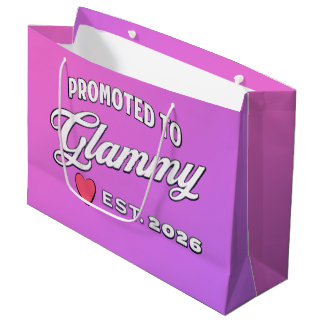 Grandma Promotion For New Baby In 2026 Large Gift Bag