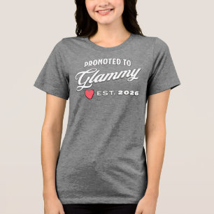 Grandma Promotion For New Baby In 2026 Tri-Blend Shirt