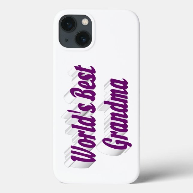 Grandma purple typography  Case-Mate iPhone case (Back)