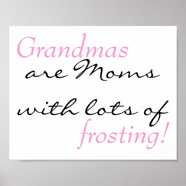 Grandma Quote Poster (Front)