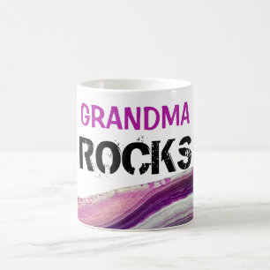 *~* Grandma Rocks Lapidary Agate Stone Coffee Mug