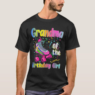 Grandma Rolling Skate Birthday Matching Party Fami T-Shirt