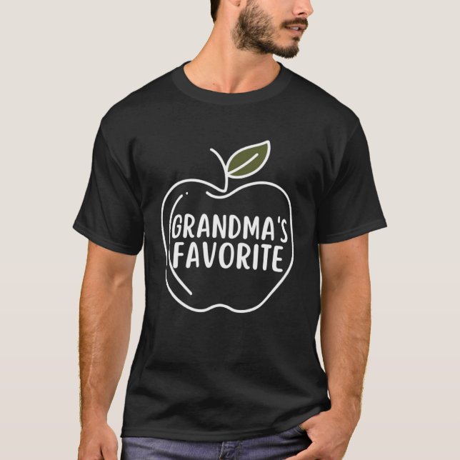 Grandma s Favorite Blessed Granny Grandchild T-Shirt (Front)