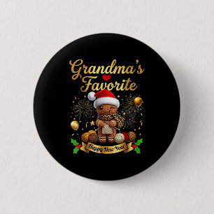 Grandma’s Favorite Gingerbread Crochet Doll For Cr 6 Cm Round Badge