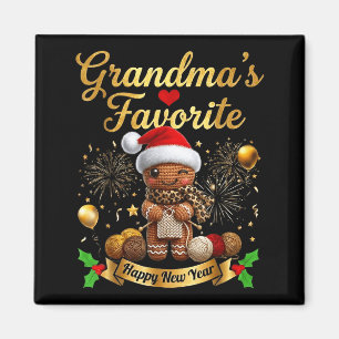 Grandma’s Favorite Gingerbread Crochet Doll For Cr Magnet