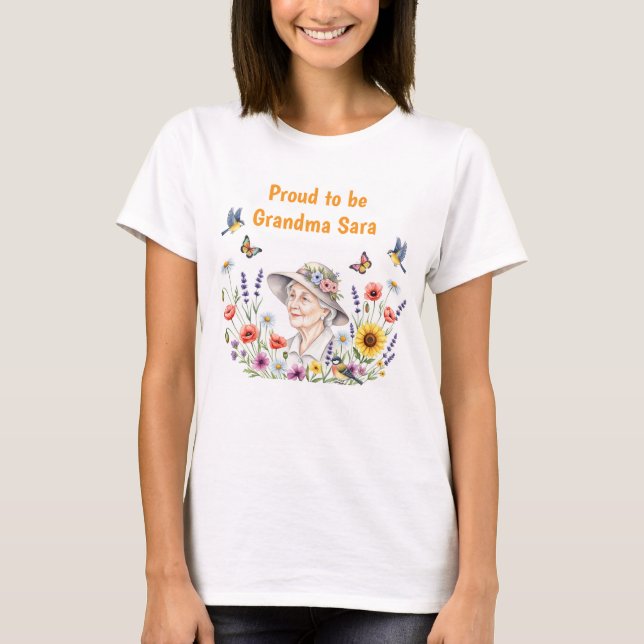 Grandma’s Floral T-Shirt (Front)
