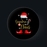 Grandma Santa Claus Fun Family Christmas Pjs For G 6 Cm Round Badge<br><div class="desc">Grandma Santa Claus Fun Family Christmas Pjs For Granny</div>