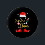 Grandma Santa Claus Fun Family Christmas Pjs For G 6 Cm Round Badge<br><div class="desc">Grandma Santa Claus Fun Family Christmas Pjs For Granny</div>