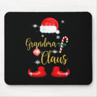 Grandma Santa Claus Fun Family Christmas Pjs for G
