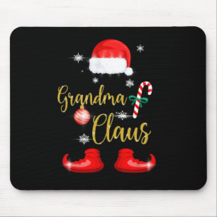 Grandma Santa Claus Fun Family Christmas Pjs For G Mouse Mat