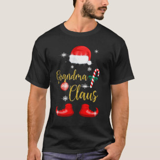 Grandma Santa Claus Fun Family Christmas Pjs for G T-Shirt
