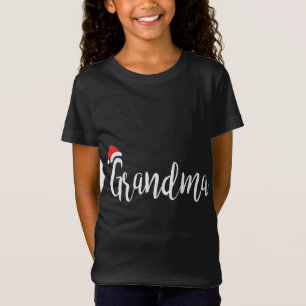 Grandma - Santa Hat Christmas Proud Grandparent T-Shirt