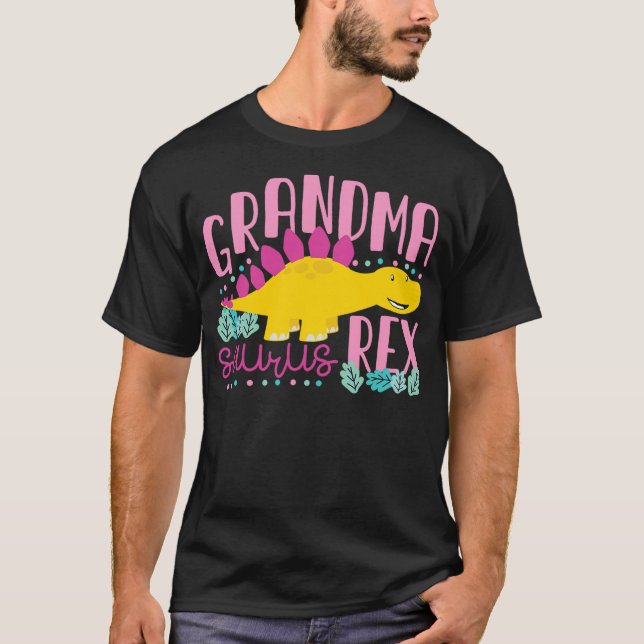 Grandma Saurus Rex Funny Dinosaur Women (2) T-Shirt (Front)