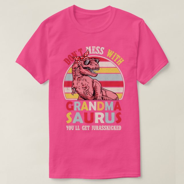 Grandma Saurus Tshirt GrandmaSaurus Shirt Grandma  (Design Front)