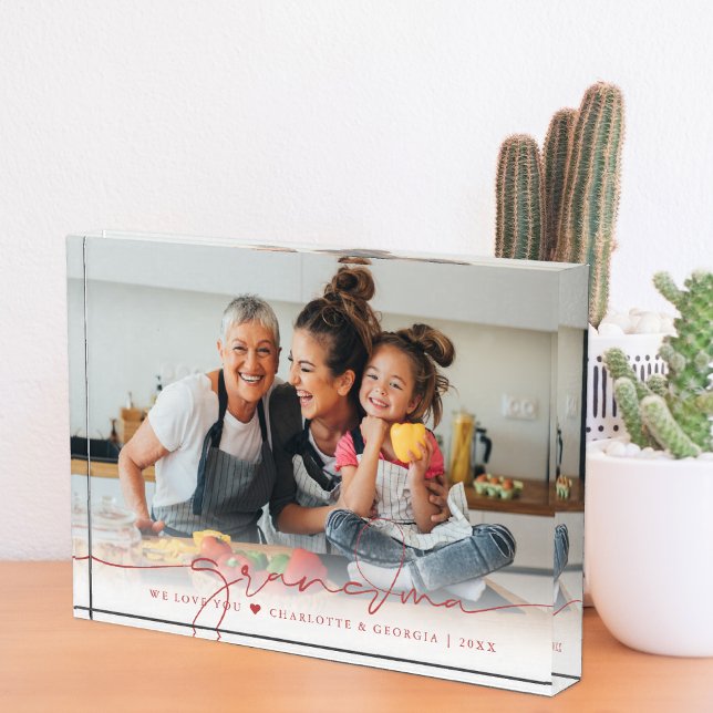 Grandma Script Overlay | We Love You Photo Block (Creator Uploaded)