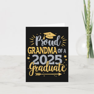 Grandma Senior 2025 Proud Grandma Of A Cl Of 25 Gr Card